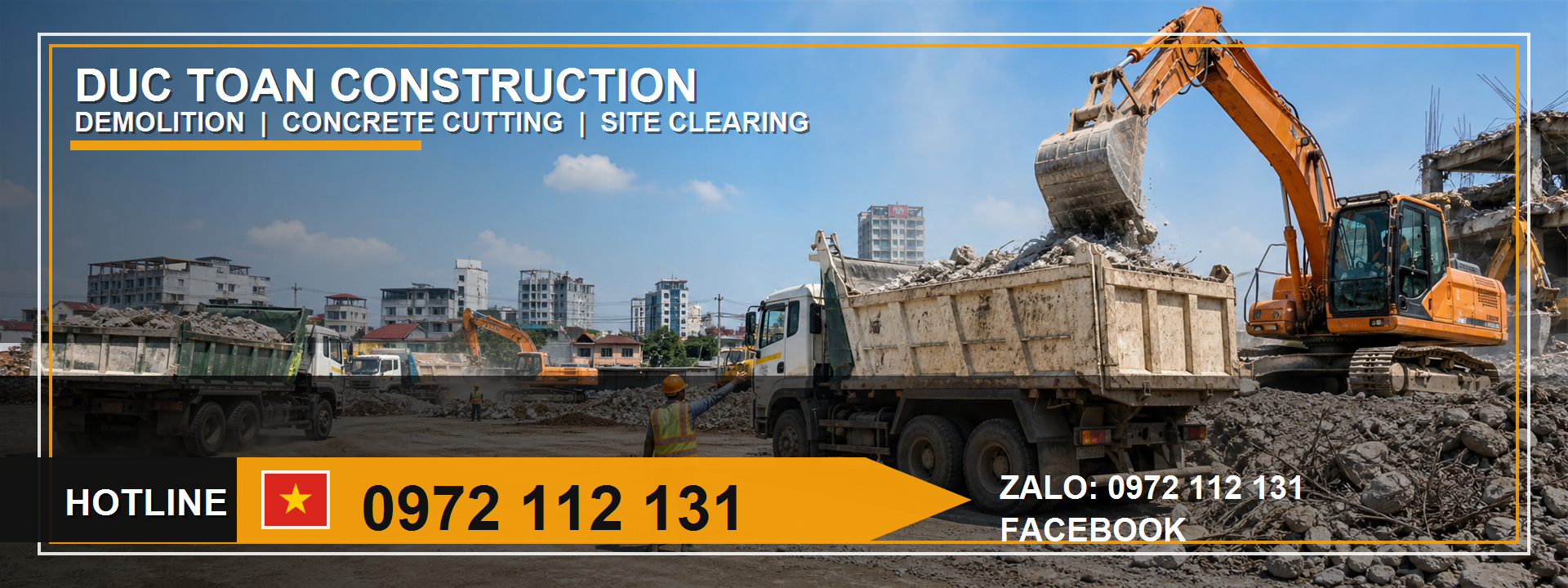 thuê máy xúc gắn búa thủy lực chuyên nghiệp Sóc Trăng